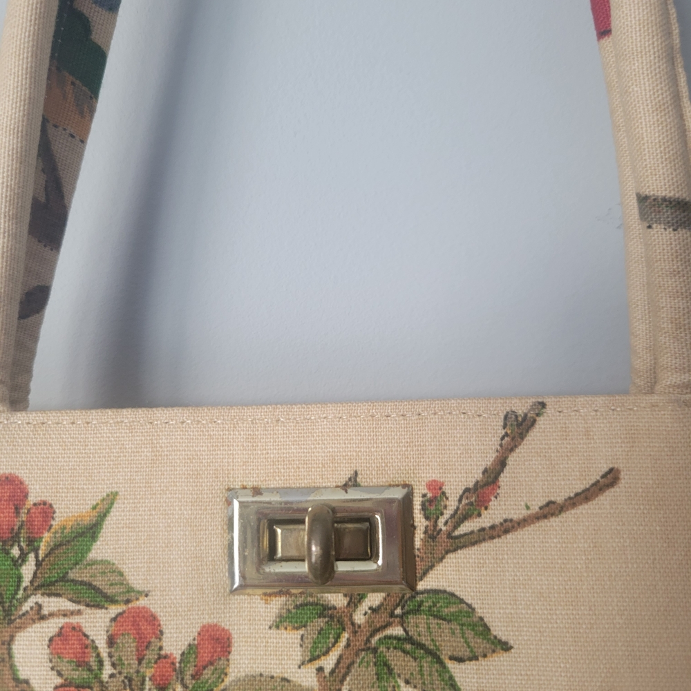 Vintage Margaret Smith bird & flower Purse - Picture 4 of 8